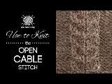 How to Knit the Open Cable Stitch