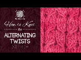 How to Knit the Alternating Twist Cable Stitch
