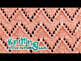 Chevron stitch | Lace Knitting #21