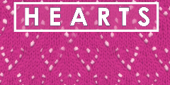 MINI LACE HEART Knit Stitch Pattern