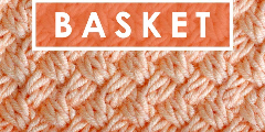 BASKET WEAVE DIAGONAL BRAIDED Knit Stitch Pattern
