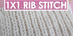1X1 RIB Knit Stitch Pattern