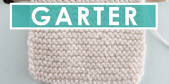 GARTER Knit Stitch Pattern