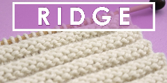 REVERSE RIDGE RIB Knit Stitch Pattern