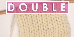 DOUBLE STOCKINETTE Knit Stitch Pattern